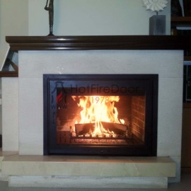 Puerta para chimenea 750x550mm