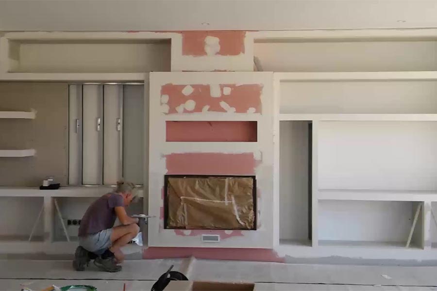 Pladur ignífugo para chimeneas